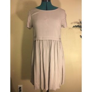 Scoop back short sleeve dress